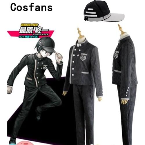 New Danganronpa V3 Killing Harmony Saihara Shuichi Super Detective Cosplay Costume for Adult Women Men custom made Free Shipping