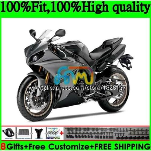OEM Injection For YAMAHA YZF 1000 R 1 YZFR1 13 14 124BS.47 YZF-1000 YZF R1 1000CC YZF1000 YZF-R1 2013 Glossy grey 2014 Fairing