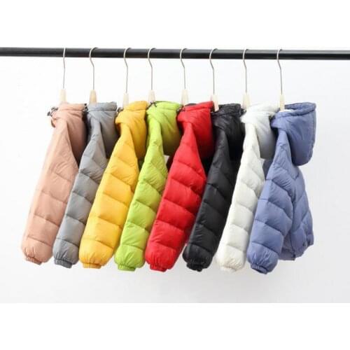 Baby Girls Winter Jacket For Boys Kids Jacket Hooded Down Coat Lightweight Children Parka Spring Fall Toddler Outerwear Clothing
