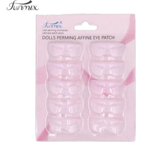 5 pairs/bag Eyelash Perm Patch Grafting/ planting 3D eye lashes Rods perming mould tools magic electric Silicon Fringe patch