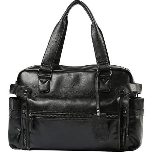 Briefcase Messenger Shoulder Bags Large Capacity Handbag Business High Quality Leather Computer Bags Laptop Multifunction