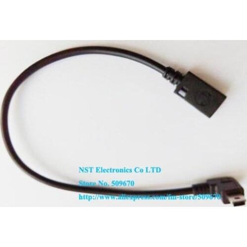 Right Angled 90 Degree Mini USB 5Pin Male to Female Extension Cord/Cable About 30CM/Free Shipping/1PC