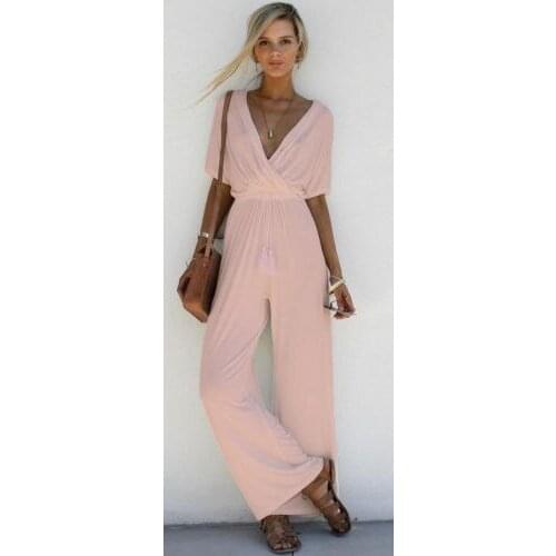 Sexy Bodysuit Women Rompers Jumpsuits show thin wide-legged leisure with waist jumpsuit Women Jumpsuit streetwear ZXP8744