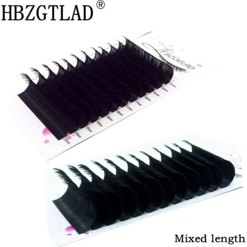 Mixed length Faux lash individual eyelash extension lashes maquiagem cilios for professionals soft natural eyelash extension
