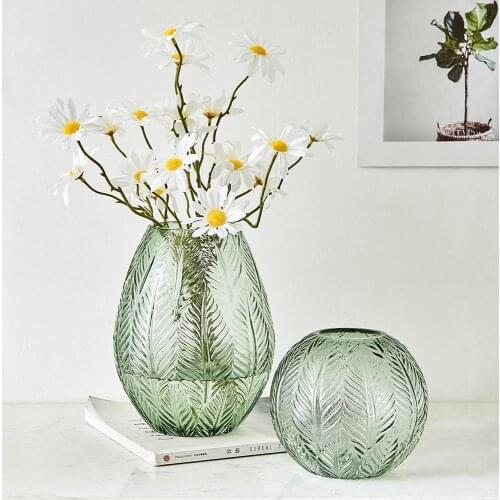 Modern Flower Vase Interior for Home Living Room Decoration Creative Art Glass Vase Home Decor Accessories Glasses for Plants