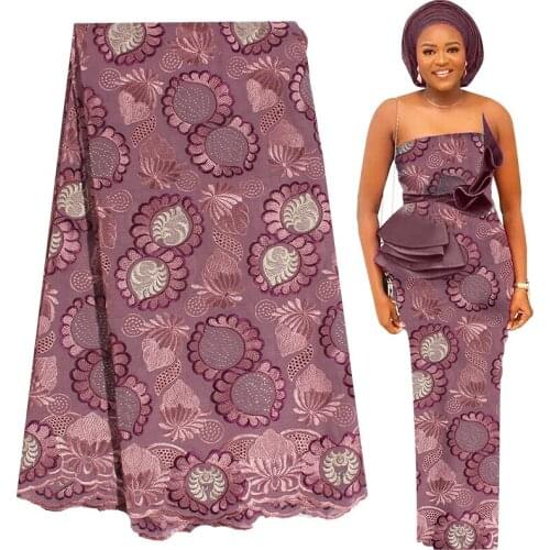 Fabricbob Cotton Swiss Lace Fabric Switzerland Dress 2021 High Quality Nigerian Party Embroidery African Lace Fabric 2.5 Yards