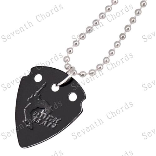 Thickness 1.0mm perimeter 60cm Acoustic Electric Guitar Picks Aluminium Pendant Necklace guitar accessories parts