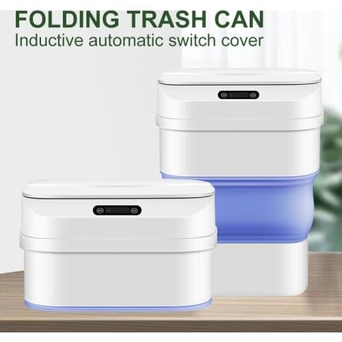 17.5L Intelligent Trash Can Automatic Sensor Dustbin Sensor Electric Waste Bin Home Rubbish Can for Kitchen Bathroom Garbage