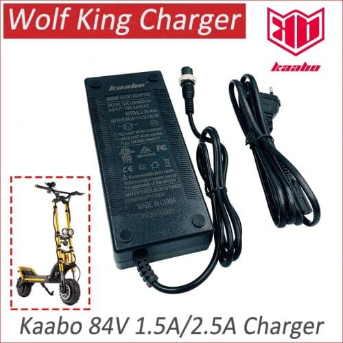 Kaabo Wolf King Charger Electric Scooter Parts 72V Wolf Warrior 84V1.5A 2.5A Fast Charger