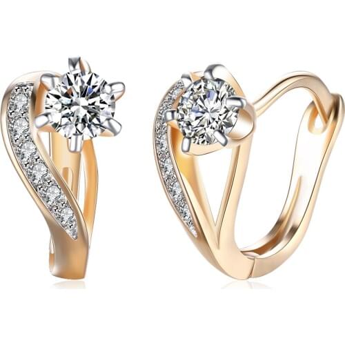 New Arrival Gold Color Earrings for Women Korea Personality Jewelry Gift Engagement Jewelry Handmade