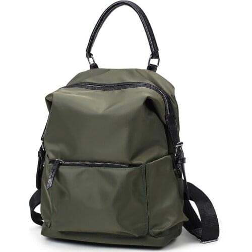 RanHuang New Arrive 2021 Womens Nylon Backpack High Quality Casual Shoulder Bags School Bags For teenage Girls Waterproof Bags