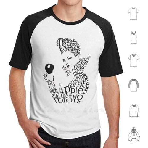 The Evil Queen-Calligram-Color White T Shirt Print Big Size 6xl Cotton New Cool Tee Lana Parrilla Regina Mills Regina