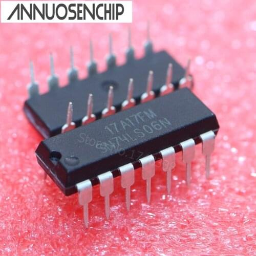 10PCS SN74LS06N DIP14 SN74LS06 DIP 74LS06N 74LS06 new and original
