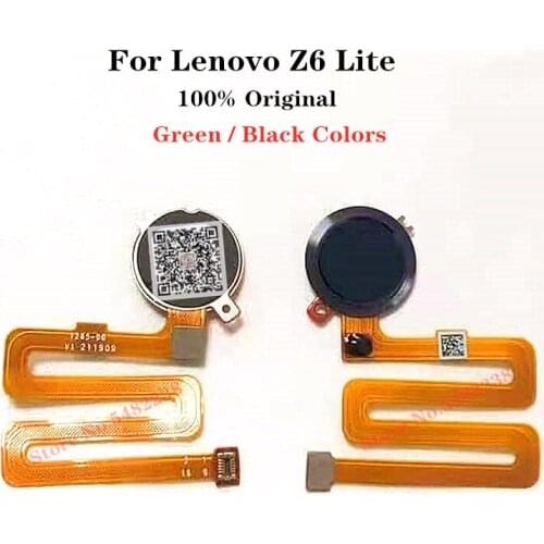 100% Original Fingerprint Sensor Flex Cable For Lenovo Z6 Lite Z6lite Touch ID Home Main Buttons Connector Fingerprint scanner