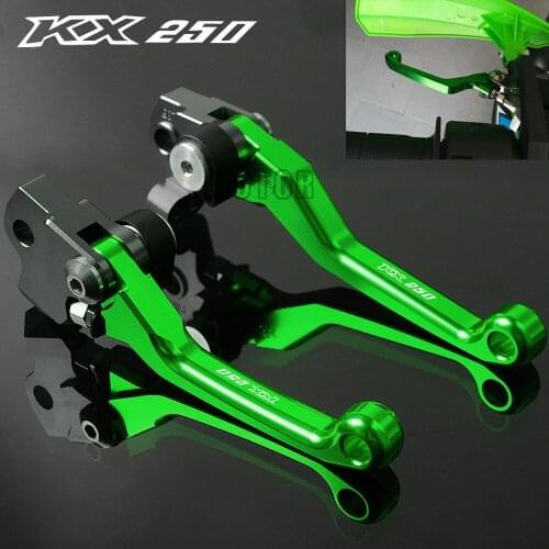 For Kawasaki KX250 2000-2008 2019 KX 250 CNC Aluminum Motorcycle Dirt Pit Bike DirtBike Motocross Pivot Brake Clutch Levers