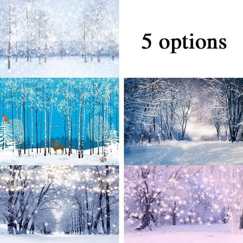 Glitter Photo Backdrop Winter Road Snowflake Photography Background Snow Path Backdrops for Photo Booth Studio Vinyl Seamless