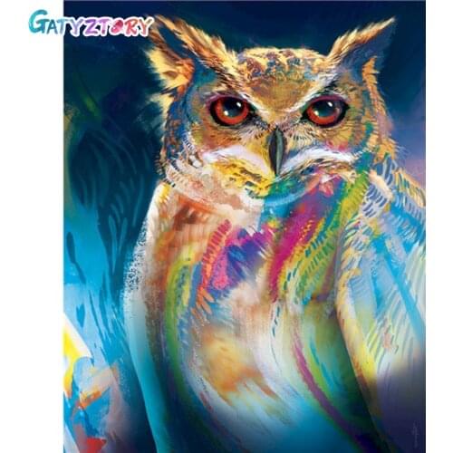 GATYZTORY 5D Diy Diamond Painting Cross Ctitch Kits Diamond Mosaic Embroidery Eagle animals 5d Painting Square/Round Drill Gift