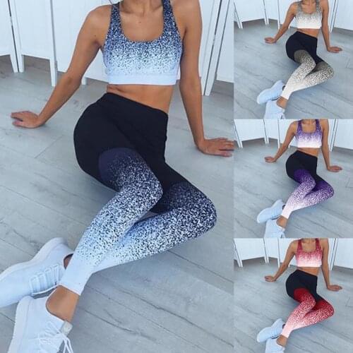 Women Fashion Elastic Sports Trousers Gym Fitness Yoga Slim Leggings Breathable Pants for Fitness Sport Dailywear