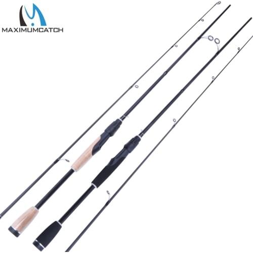 Maximumcatch Spinning Rod 2.13M/7FT Lure Weight 1/4 oz - 3/4oz Fast Action 2 Pieces Carbon Fiber Fishing Rod