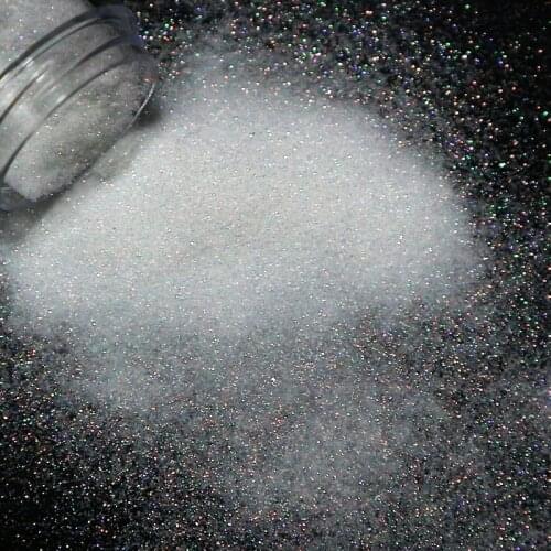 Holographic Nail Glitter Powder Sparkly Extra Fine Glitter Colorful Shiny Dust Flakes Polish Manicure Nail Art Decorations 0.1mm