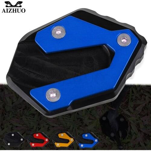MT09 Motorcycle CNC Kickstand Plate Side Stand Pad Enlarge FOR YAMAHA MT09 TRACER 900 TRACER900 GT FZ-09 Tracer XSR900 2014-2021