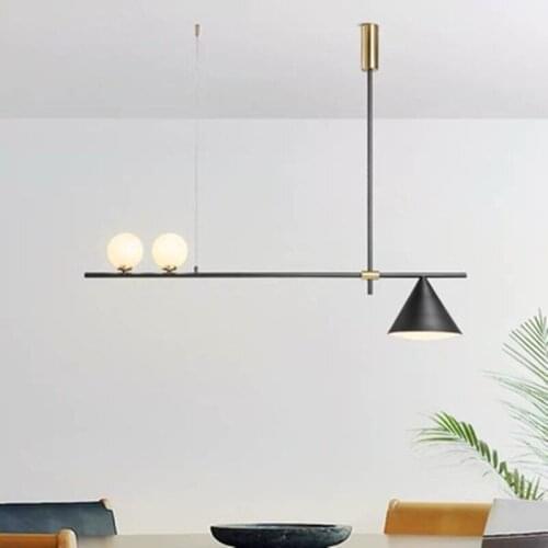 Nordic Loft Magic Beans Pendant Lamp Concise Parlor Music Restaurant Coffee Dining Kitchen Led Suspension Light