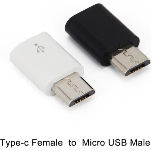 New 1pc Type C Female To Micro USB Male Adapter Converter Connector