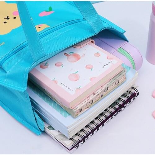 A4 File Folder Cute Bear Document Organizer Holder Korean 13 Inches Laptop bag Kawaii Information Bag Girl Stationery
