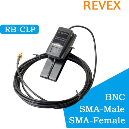 NAGOYA RB-CLP Window Clip Mount RG-174/U 3m Cable SMA-Male Connector for walkie talkie Radio Antenna with SMA Female Connector