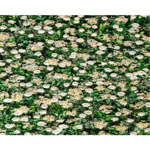 White Rose Flower Leaves Backdrop Baby Shower Party Birthday Room Decor Photo Booth Studio Prop