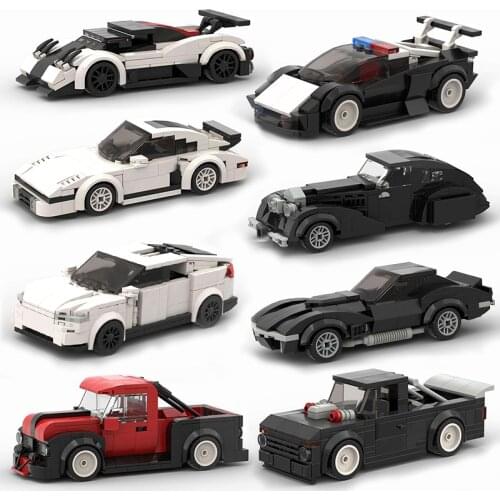 Speed Champions Muscle Car Collect Supercar F1 Bricks Building Model Blocks Moc Kits Kids Toy Boys City Vehicle SuperRun Sets