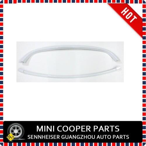 Brand New ABS Plastic UV Protected Mini Ray Style White Color Front Grille Trims For mini cooper R55 R56 R57 R58 (2Pcs/set)