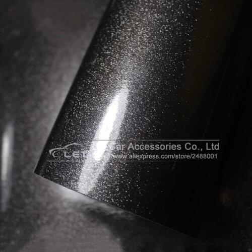 Premium High glossy black Diamond pearl glitter wrapping vinyl film Glossy red diamond glitter car sticker