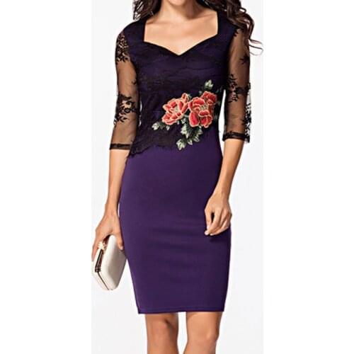 Women Summer Pencil Dress Elegant Fashion 2020 Waist Peony Flower Office Lady Dress Plus Size Knee Length Women Dresses
