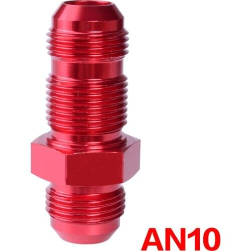 10 AN10 10-AN Stright Aluminum Male Thread Fitting Adapter Flare Bulkhead Hose Fitting