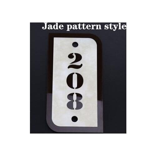 3 numbers house number retro style as acrylic door number Custom door plate apartment Hotel