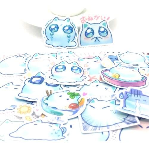 40 Pieces Cute water kid Paper Waterproof Fun Sticker Toys The Luggage Fashion Laptop Stickers Handbag Decoration Stickers