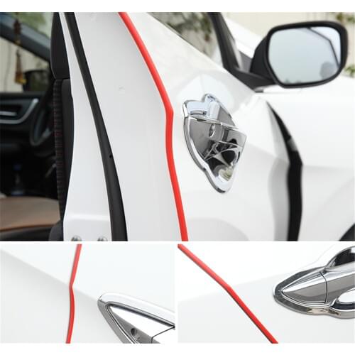 5 m door side seal anti-collision car protection stickers decoration for BMW Z4 E85 E89 i8 and i3 E39 E61 E60 E63 F07 F10 F11 M5