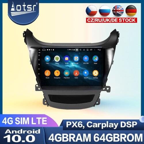 Car Radio DVD Player For Hyundai Elantra Android 2011+ PX6 Car Multimedia Player GPS Navigation Head Unit Auto Audio Stereo DSP