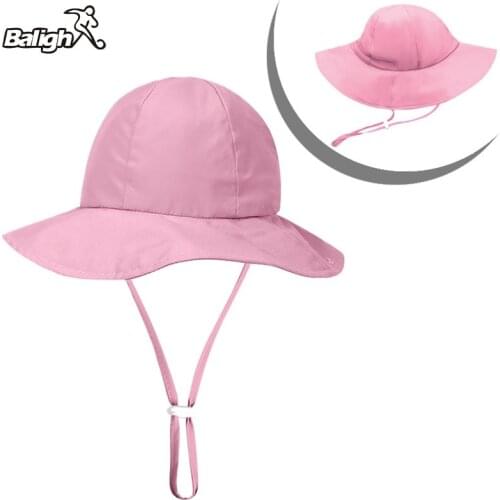 Balight Summer Baby Sun Hat Boys Cap Children Panama Unisex Beach Girls Bucket Hats Cartoon Infant Caps UV Protection
