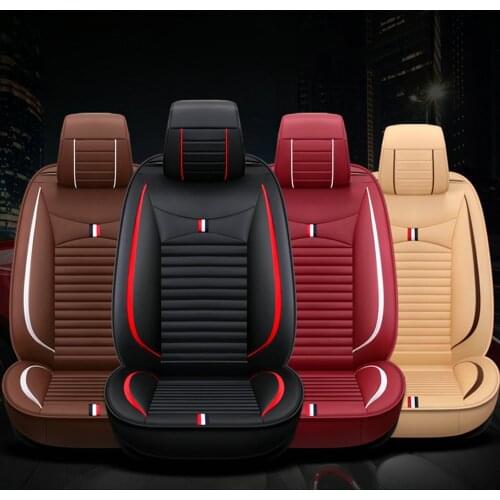 Leather car seat cover for volkswagen polo 6r vw polo sedan passat B5 B6 golf tiguan all models car accessories 5 seats