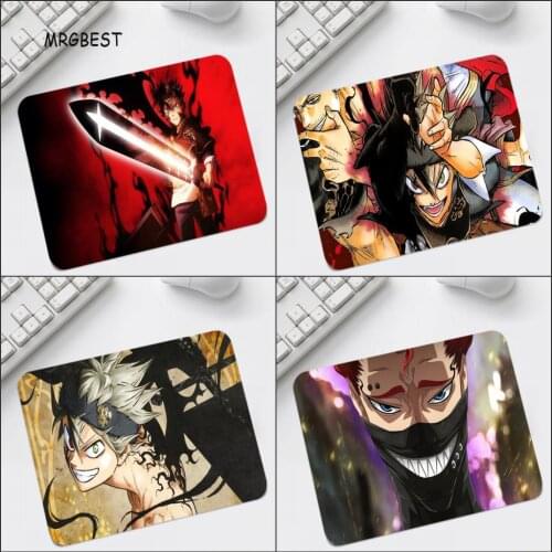 Black Clover Anime Mouse Pad Big Promotion Play Mats Non-slip Rubber S Size 25x19cm Table Pad for Japan Anime Cartoon Fans
