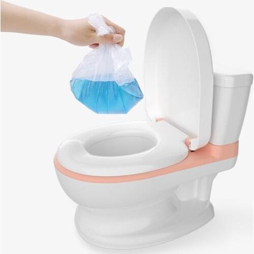 Baby potty toilet bowl training toilet seat childrens pot kids bedpan portable urinal comfortable backrest cartoon cute