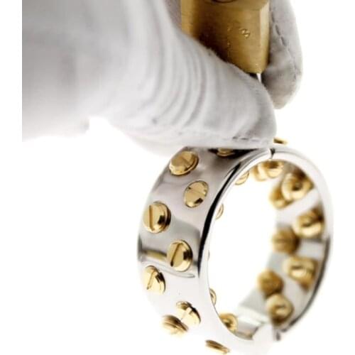 Stainless Steel Testicle Stimulation Spike Ring Cock Ball Stretcher Pendant Device Kalis Teeth Bondage Bdsm Torture Kinky Play