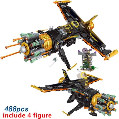 2021 8in1 Series Boulder Blaster Plane Ultra Aircraft Sonic Season 15 Building Blocks Classic Model Sets Bricks Kids Kits TV