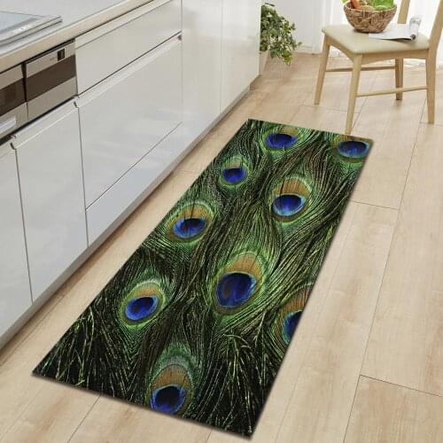 Animal Fur Pattern Floor Mat Carpet 3D Printed Doormat Polyester Plush Kitchen Mat Easy Cleaning Balcony Non-Slip Entrance Rug