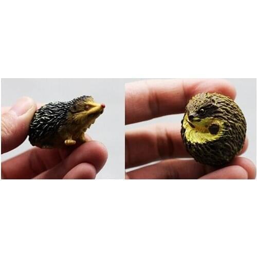 Small PVC FIGURE model toy small hedgehog 2pcs/set