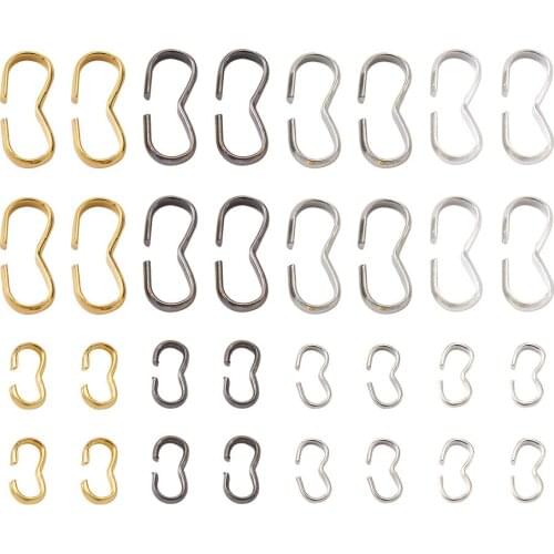 600pcs/box Metal Quick Links Connectors Iron Charm Knot Chain Clasp for DIY Bracelet Necklace Jewelry Crafts Making
