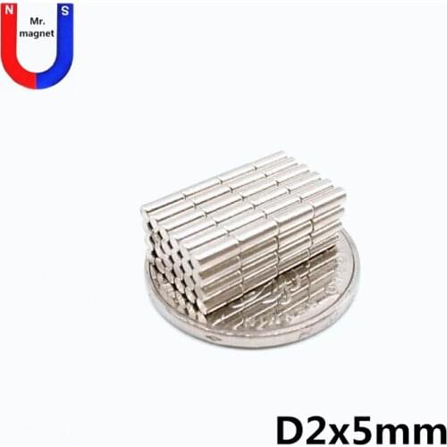 500pcs 2x5 mm Strong Neodymium Magnet N35 NdFeB High Temp Small Round Magnetic Fridge Magnets 2mm x 5mm DIY Craft