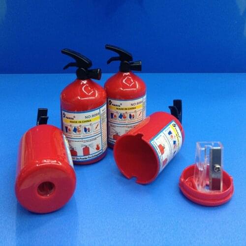 Creative Fire Extinguisher Shape Pencil Sharpener Cutter Knife Kids Student Prize Stationery School Supplies Prize Kids Gift